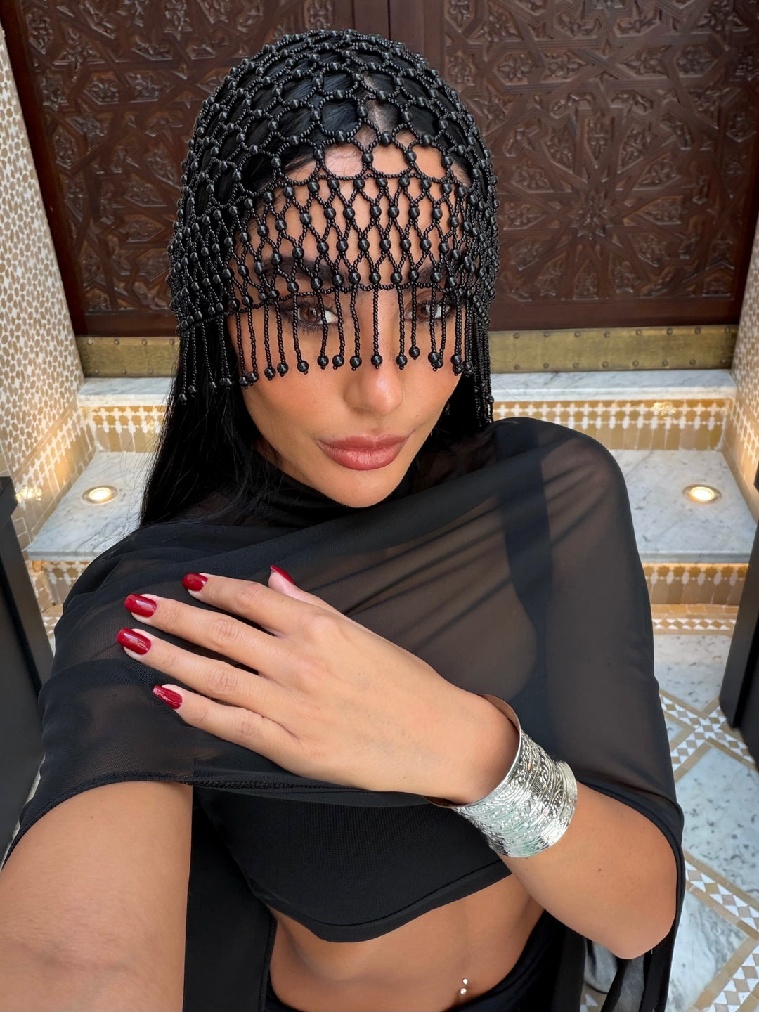 Black Pearl Headpiece (Pre-Order)